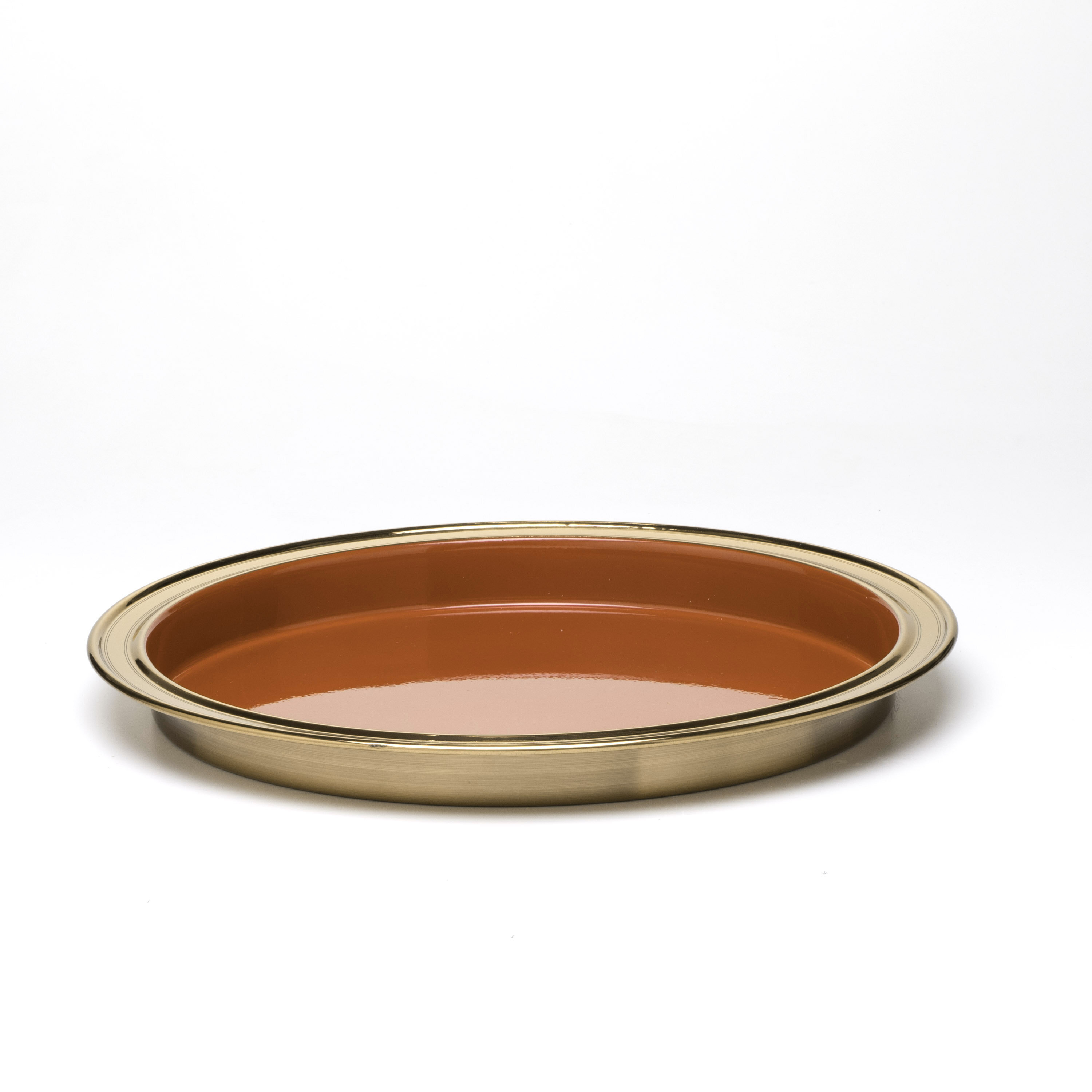 orange decorative tray