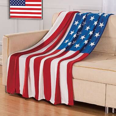 USA American Flag Stars & Stripes Chenille Cushion Covers or Filled Cushions