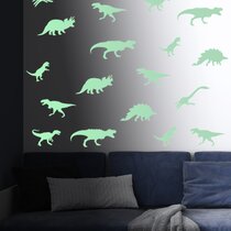 Bedroom Glow In The Dark Star Wall Stickers 24 Dinosaur G.I.D Night Lights
