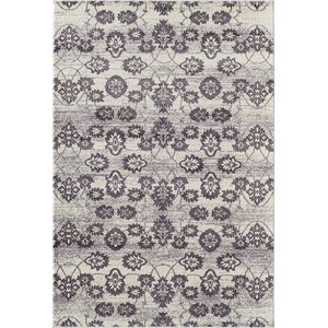 Grady Purple/Ivory Area Rug