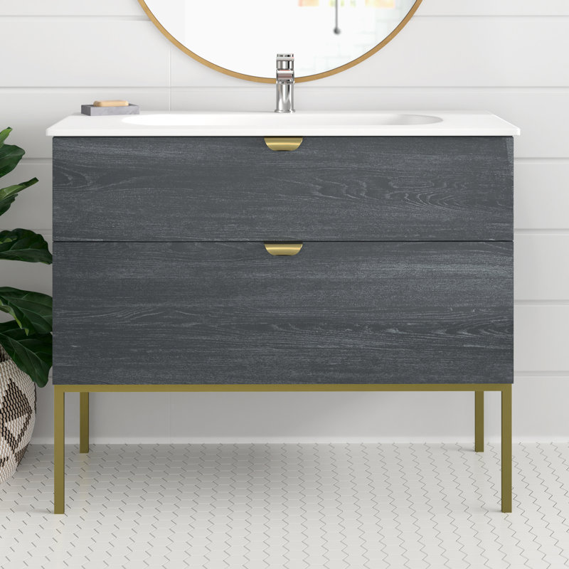 Foundstone Modern 40 Single Bathroom Vanity Set Wayfair Modern 40 Single Bathroom Vanity Set