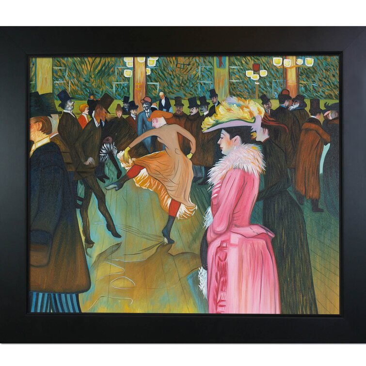 Henri de Toulouse Lautrec At the Moulin Rouge The Dance Giclee Canvas Print Pain 