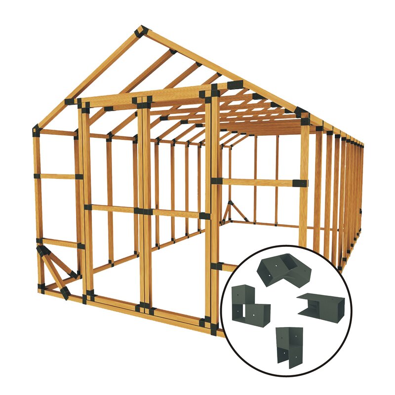 outdoor basic 4x6 Storage Shed Floor Frame Foundation Kit