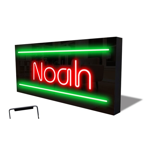 Maturi Smart LED Neon Sign Noah By Happy Larry | Wayfair.co.uk