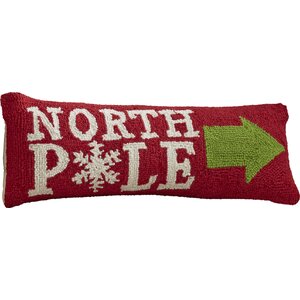 Newson This Way North Pole Hook Wool Throw Pillow