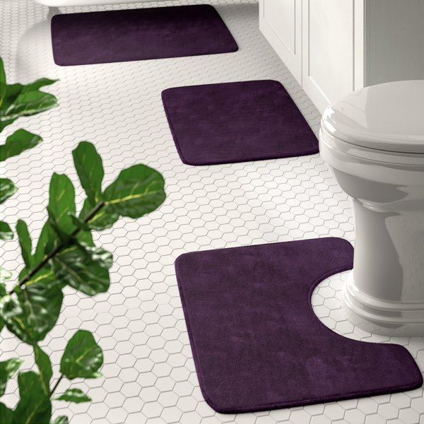 Purple Bathroom Rug Sets Wayfair Purple Bathroom Rug Sets Wayfair