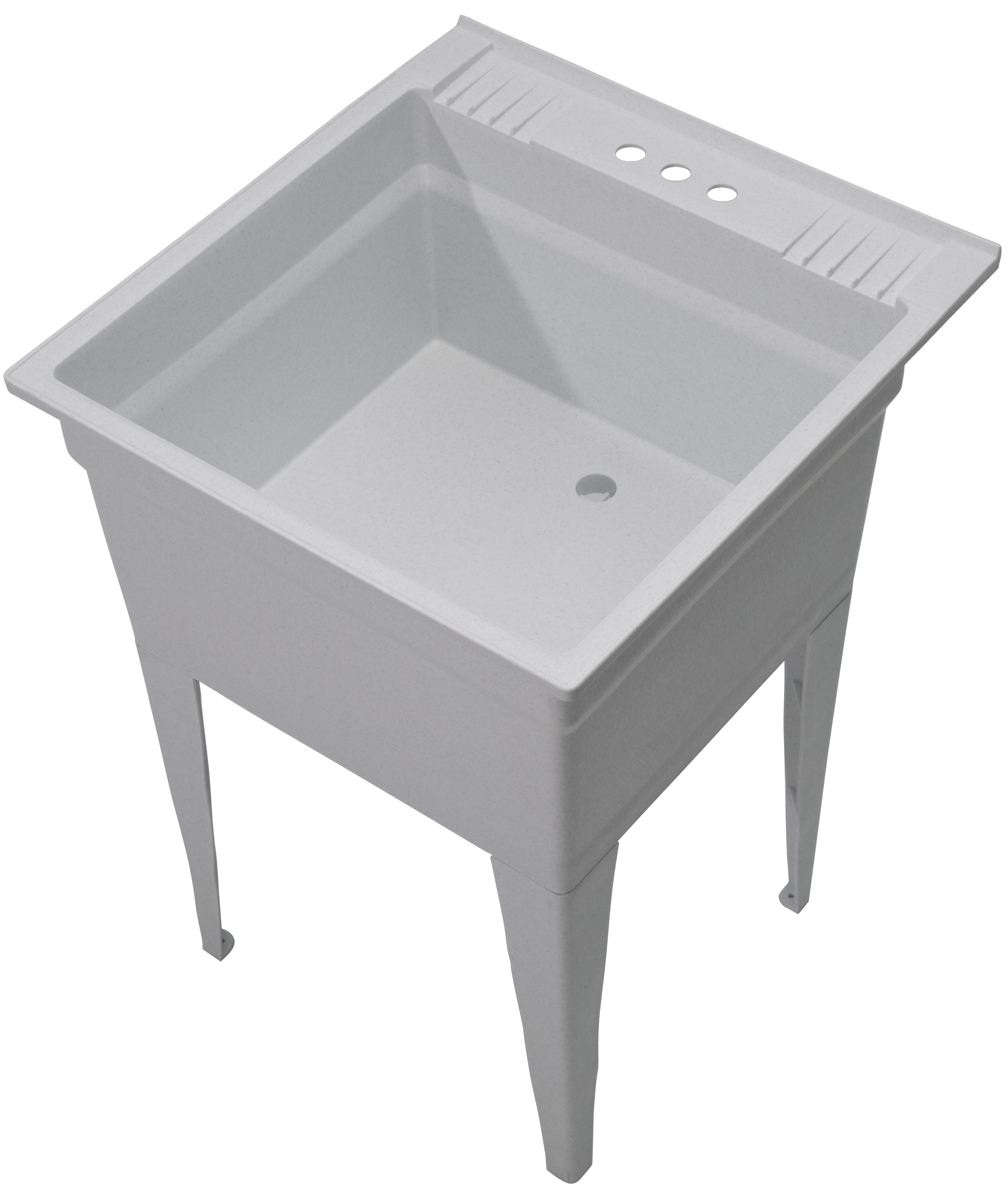 Essential 23 75 X 24 75 Free Standing Laundry Sink