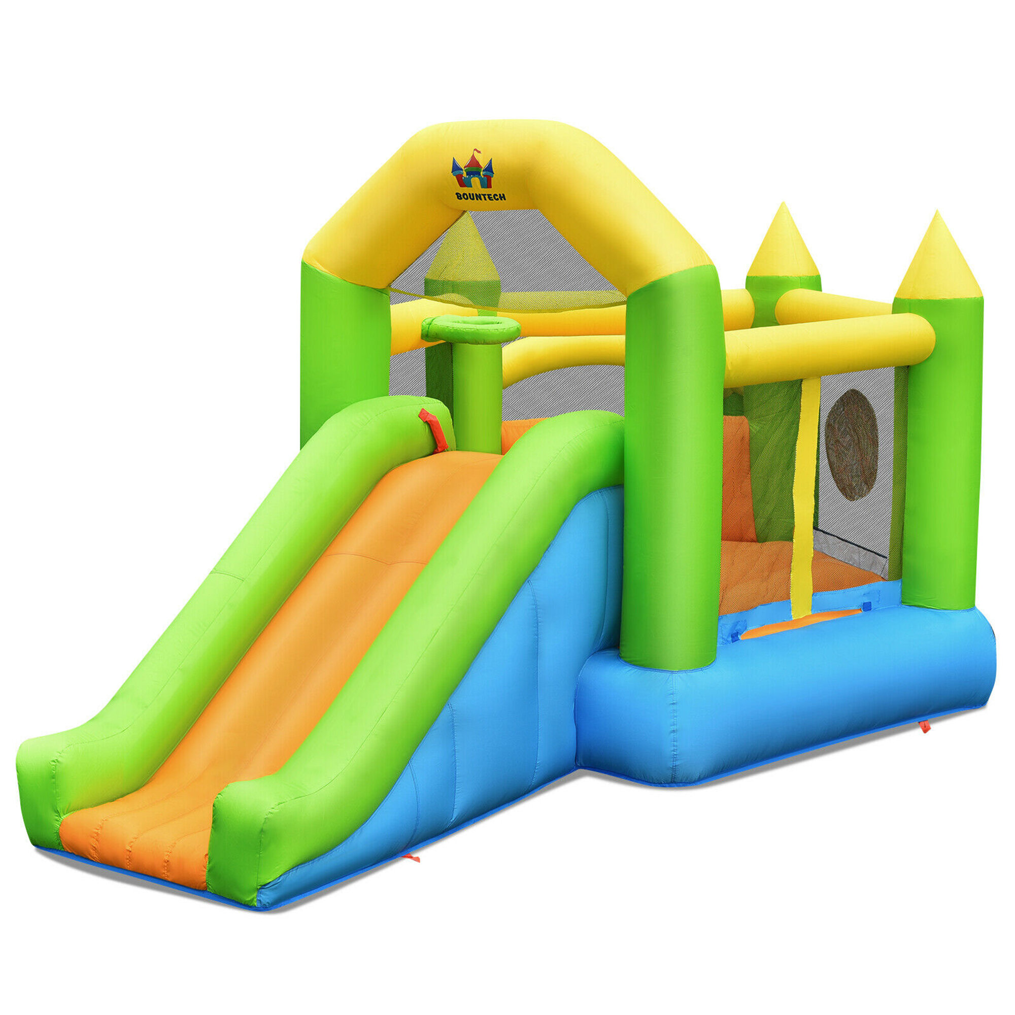 Outdoor Inflatable Kids Bounce House Bouncy Playhouse Jumper Castle & Slide 