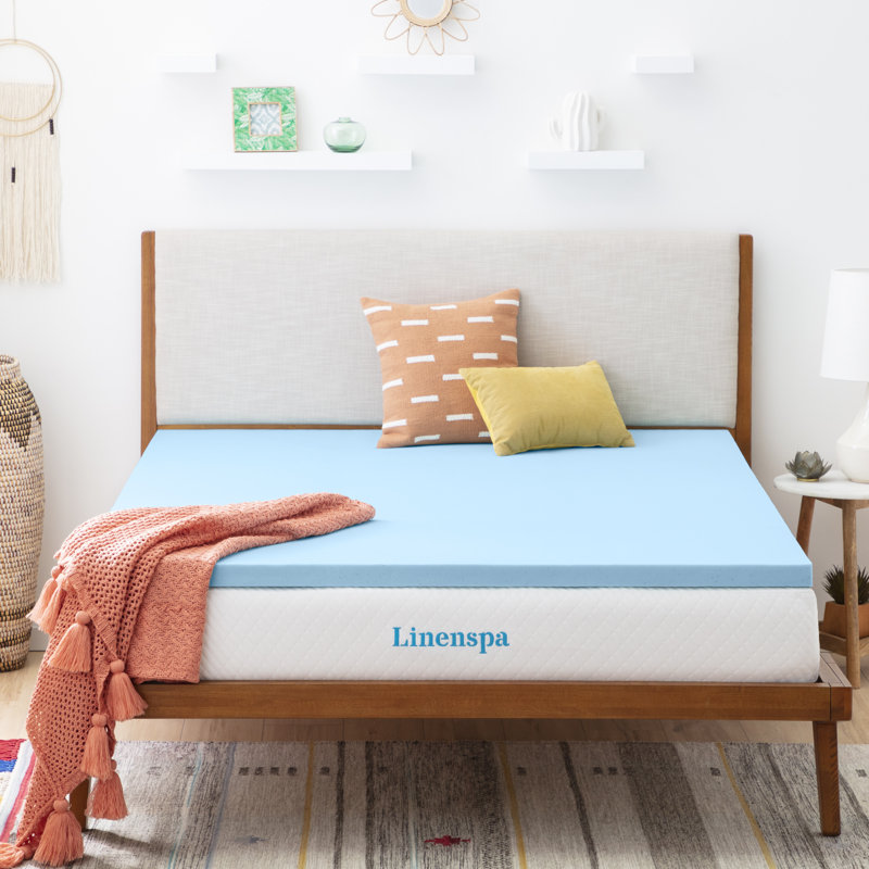 Linenspaessentials Fast Response 2 Gel Memory Foam Mattress Topper Reviews Wayfair
