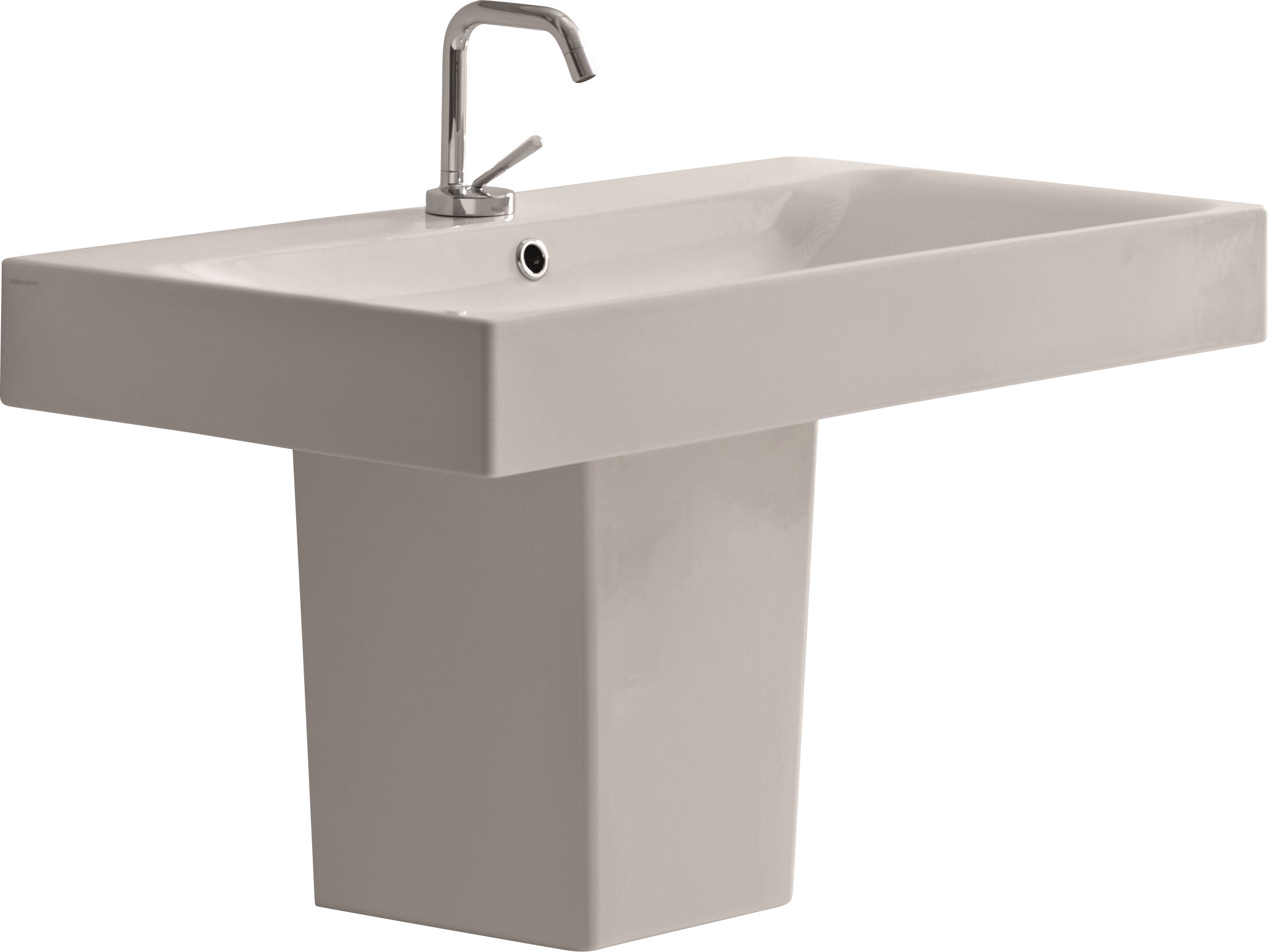 semi pedestal bathroom sink