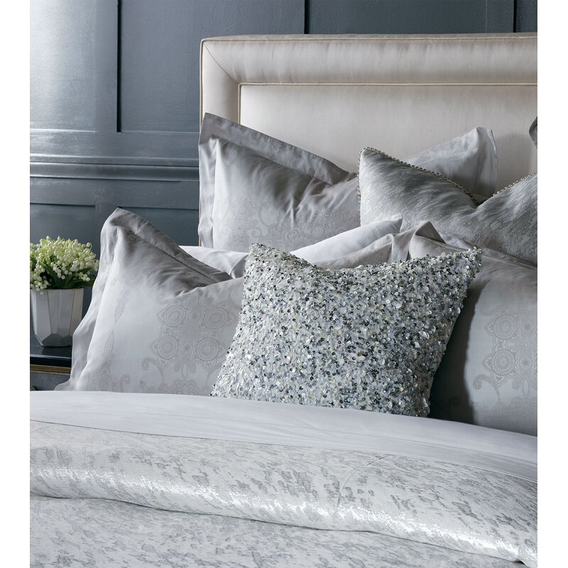 silver sequin throw pillows