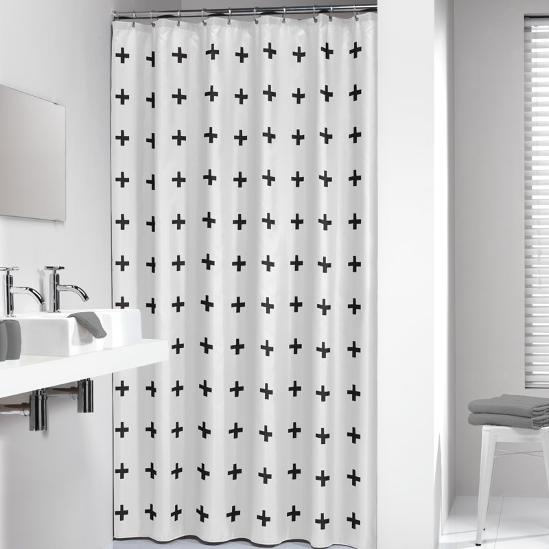 Wrought Studio Monroe Extra Long Signes Fabric Single Shower