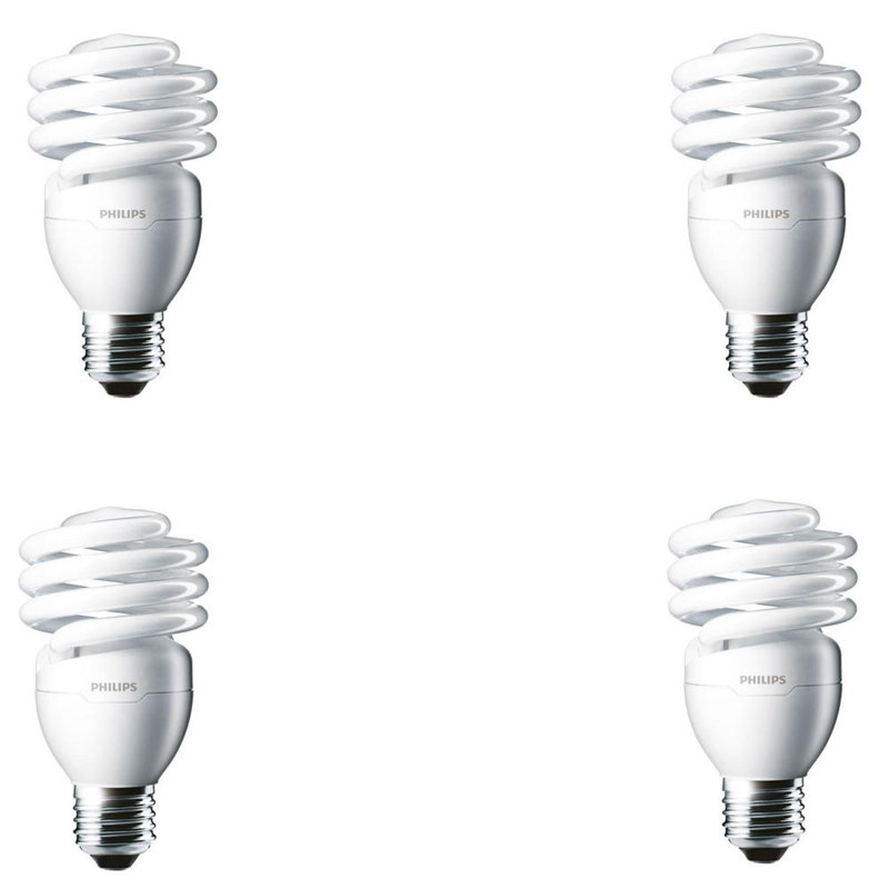 LOT of 6 Philips 371120 23w E26 Soft White Fluorescent Light Bulb 1500 Lumen
