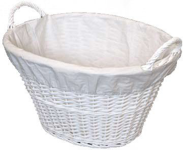 White Wicker Laundry Basket Wayfair Co Uk Wicker Laundry Basket