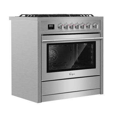 35" 3.9 cu. ft. Freestanding Gas Range with Convection Empava