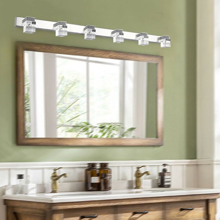 LED mirror light Stainless Steel+Aluminum+Acrylic led vanity washroom wall lamp