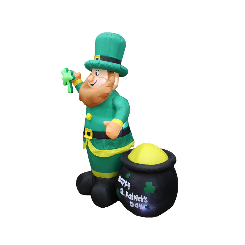 The Holiday Aisle 6 Foot Tall Saint Patrick S Day Inflatable