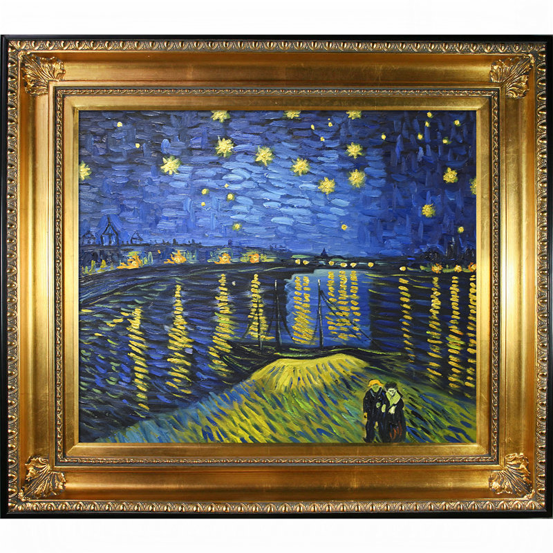 Tori Home Starry Night Over The Rhone Metallic Embellished By