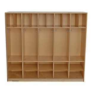 Cubby Wall Shelf With Hooks Wayfair 4 Tier 5 Wide Coat Locker