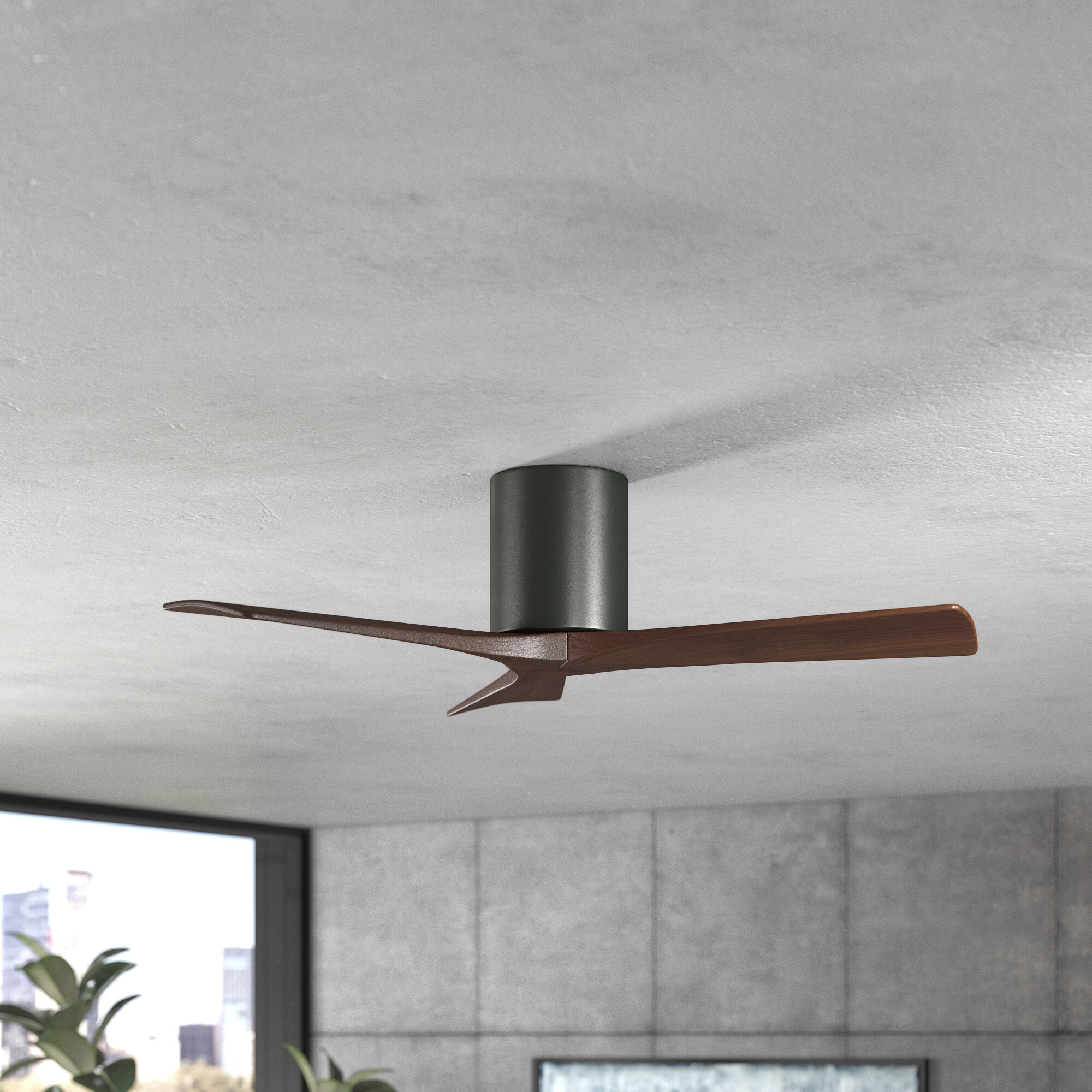 Wade Logan 42 Trost 3 Blade Hugger Ceiling Fan With Remote