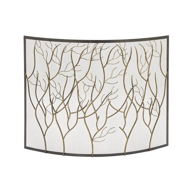 Cole Grey Single Panel Iron Fireplace Screen Reviews Wayfair