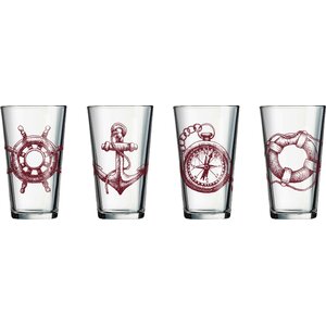Whittaker 16 oz. Specialty Drink Glass Set (Set of 4)