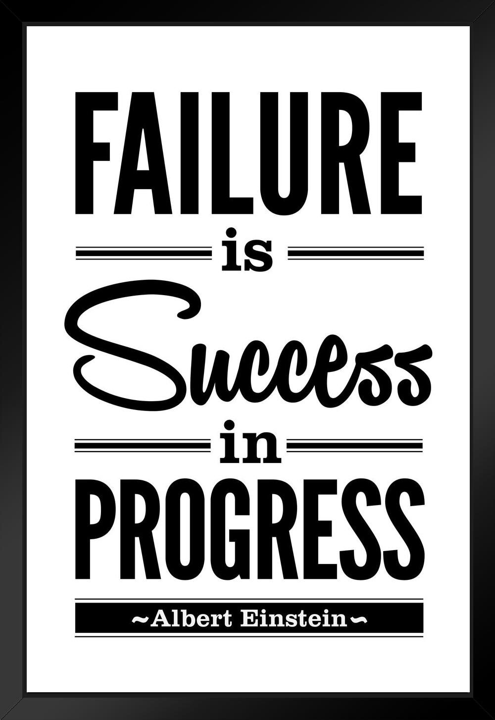 Trinx Albert Einstein Failure Is Success In Progress Motivational ...