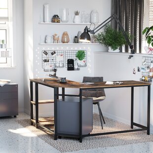 Details about   Modern Reversible Corner Desk w/ File Drawer Shelves Home Office Work Table Gray 
