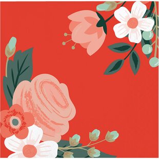 Flowers #31 Disposable Lunch Paper Napkins 3-Ply 20 ct