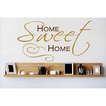 Home Sweet Home Quote Wall Decal Decor For Car Home X-Large