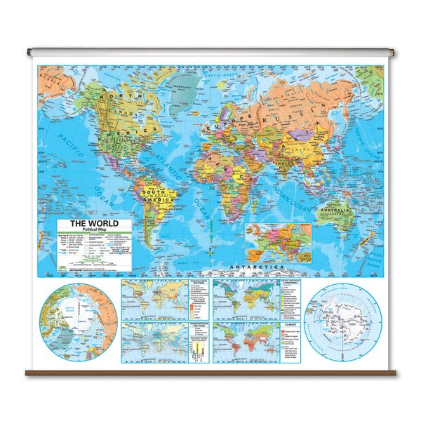 Universal Map Advanced Political Map - World | Wayfair