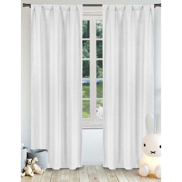 House Of Hampton Calandre Solid Blackout Thermal Tab Top Curtain
