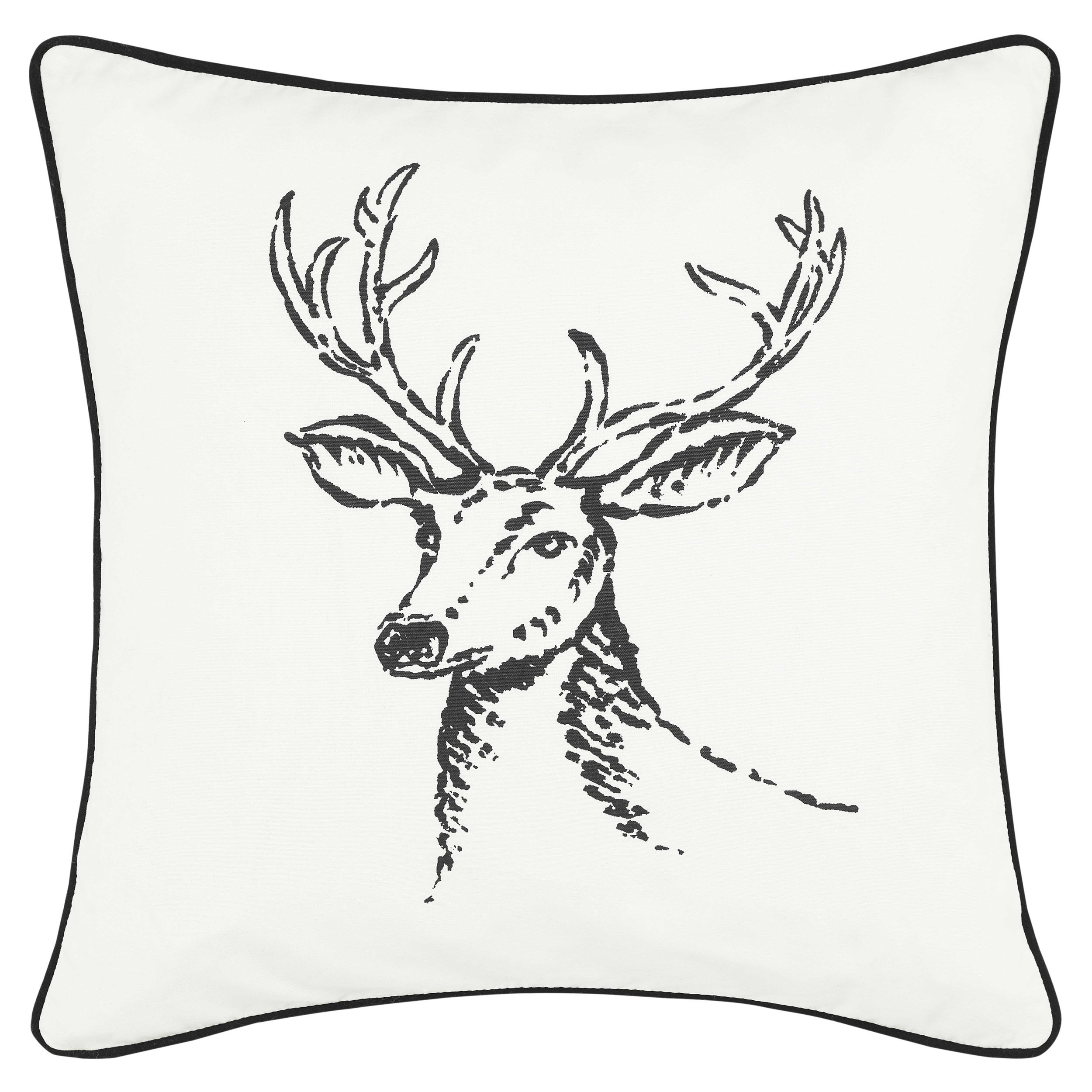 Eddie Bauer Winter Morning Stag 100 Cotton Throw Pillow Reviews