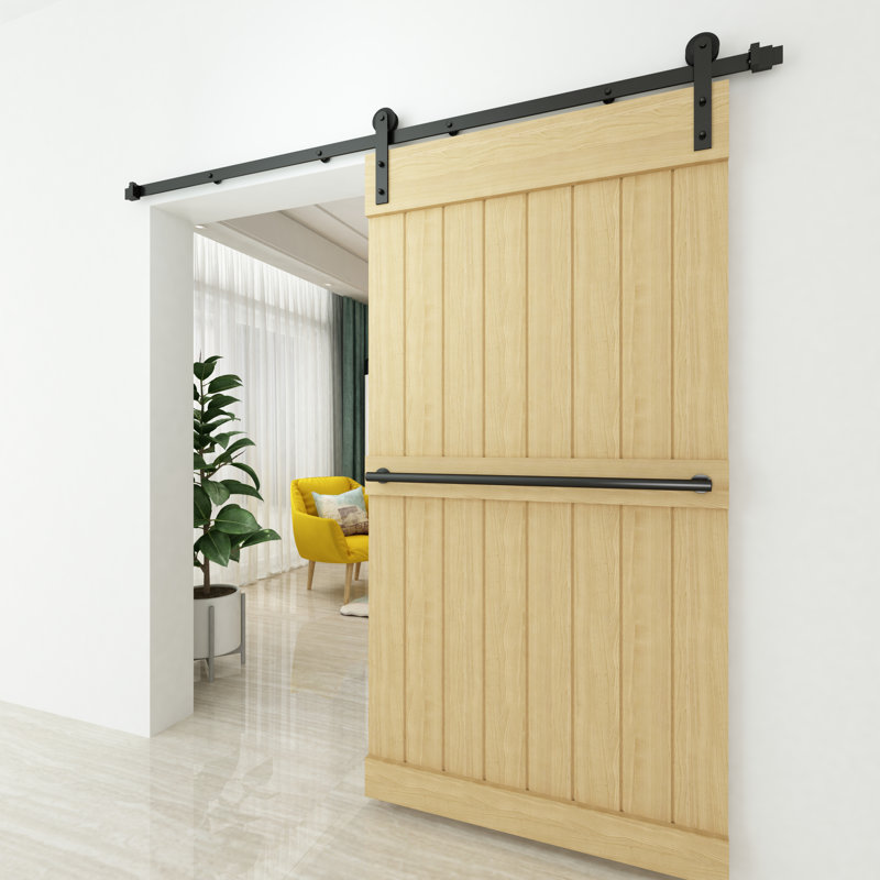 Homacer Straight Strap Standard Single Barn Door Hardware Kit