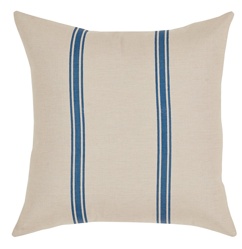 Grainsack Stripe Throw Pillow #FrenchFarmhouse #GrainsackPillow