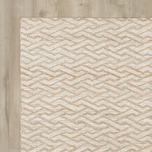 Bronzeville Hand-Woven Beige Area Rug