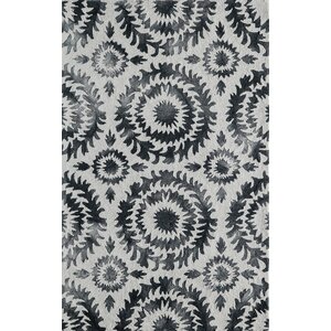 Lucy Hand-Hooked Gray Area Rug