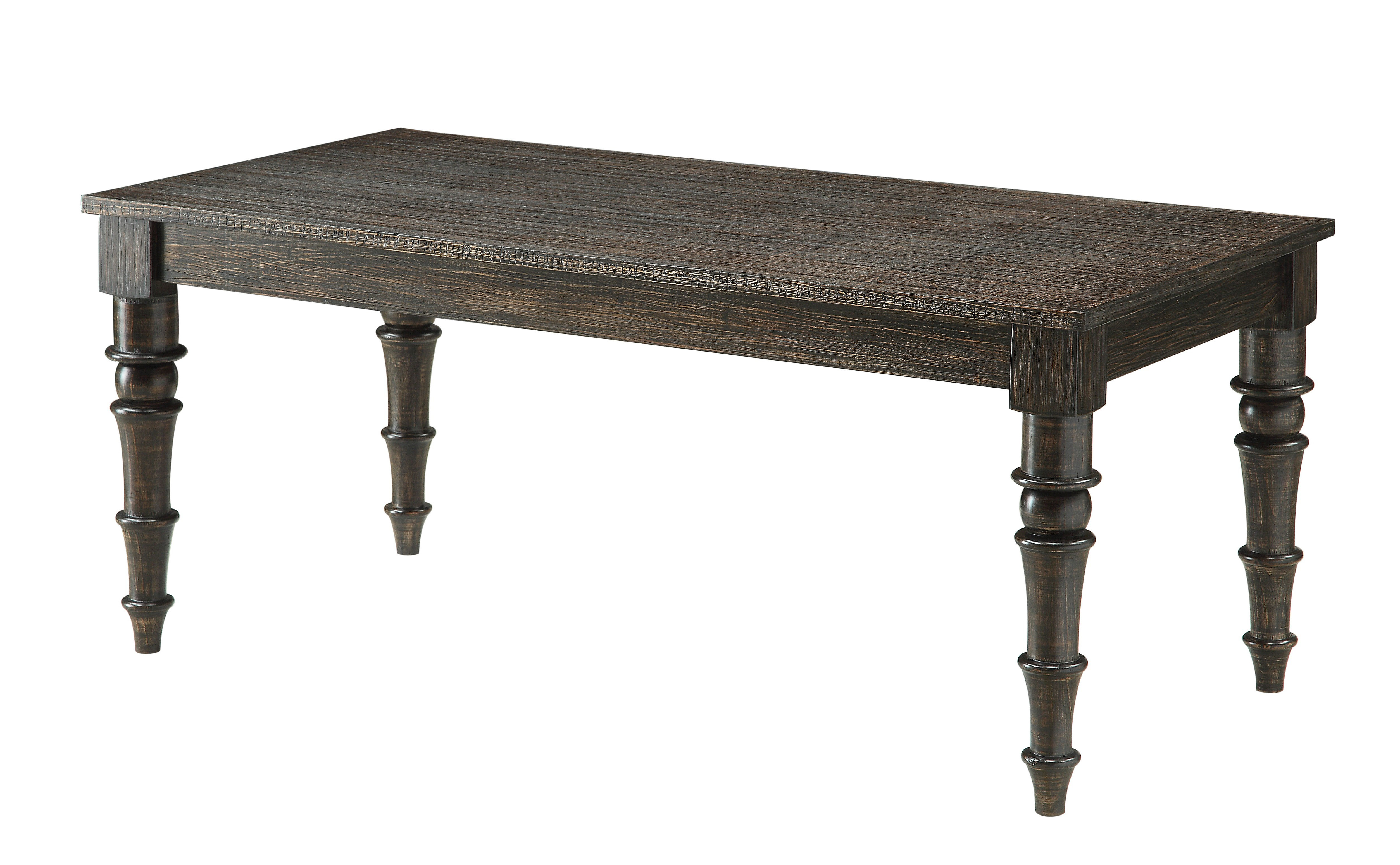 Charlton Home Scoggin Spindle Turned Leg Rectangular Coffee Table Wayfair