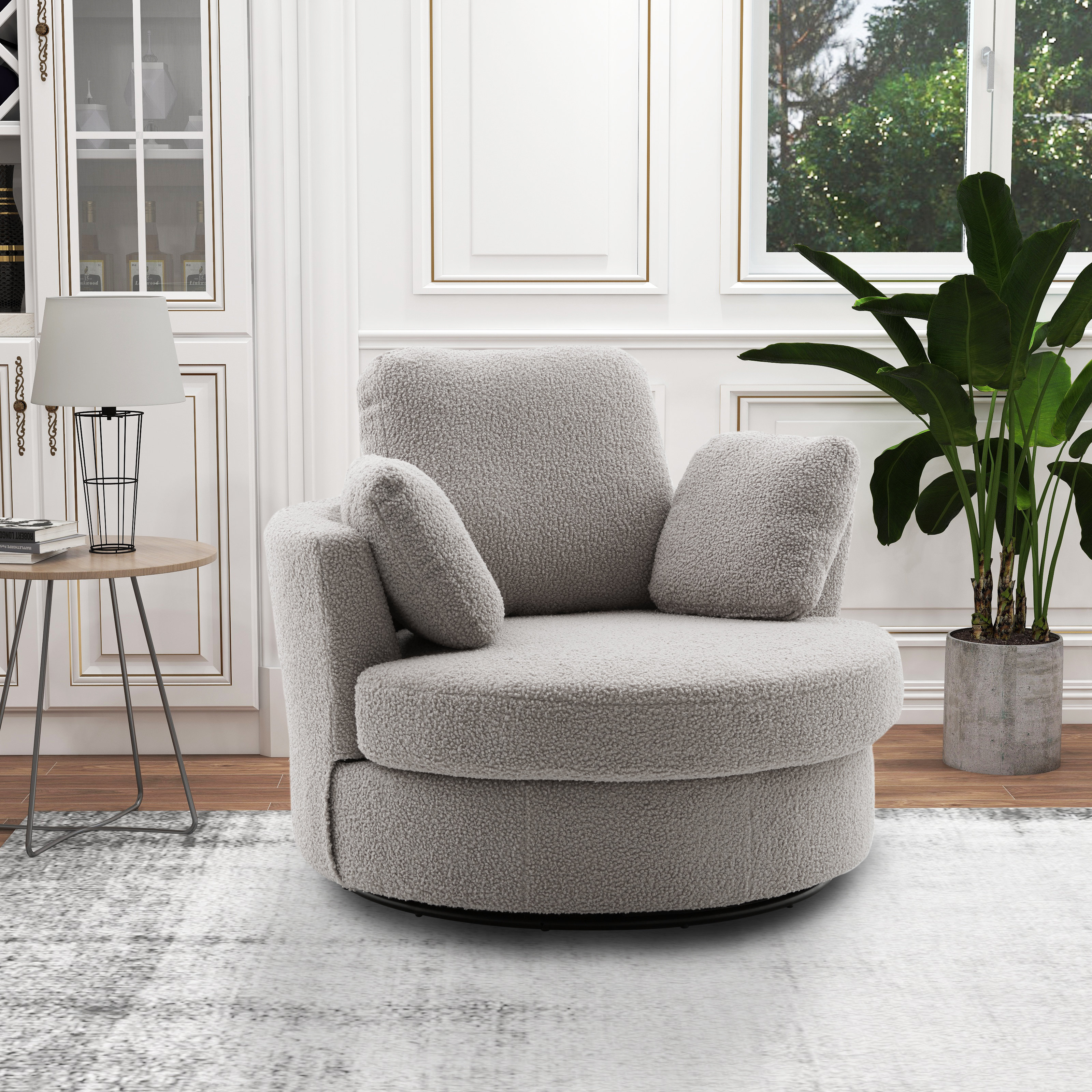 dazhaun swivel barrel chair