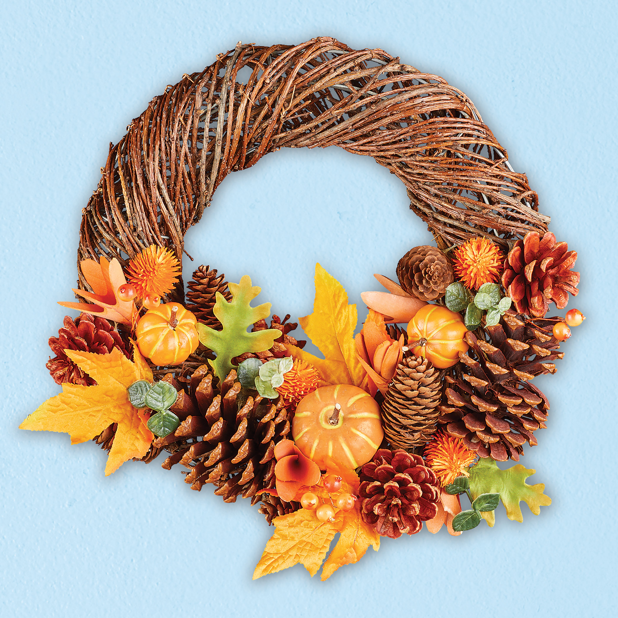 The Holiday Aisle® Dried Harvest 14" Foam Wreath Wayfair