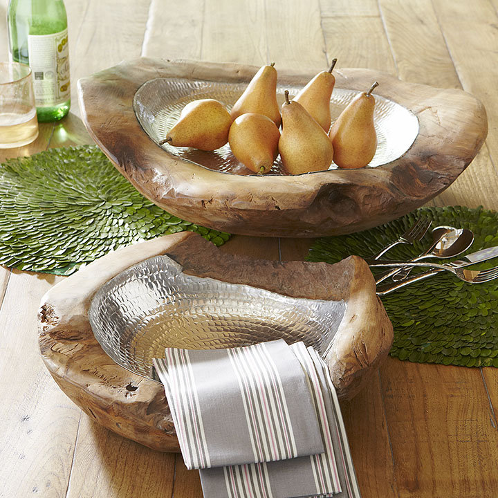Kerens Teak Aluminum Decorative Bowl Reviews Birch Lane