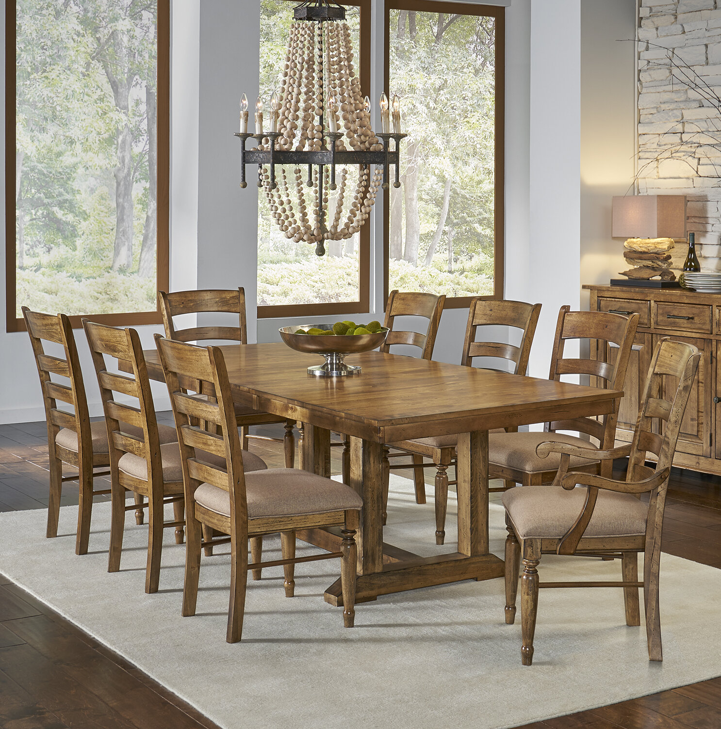 Dining Room Table 9 Piece - Homedesc
