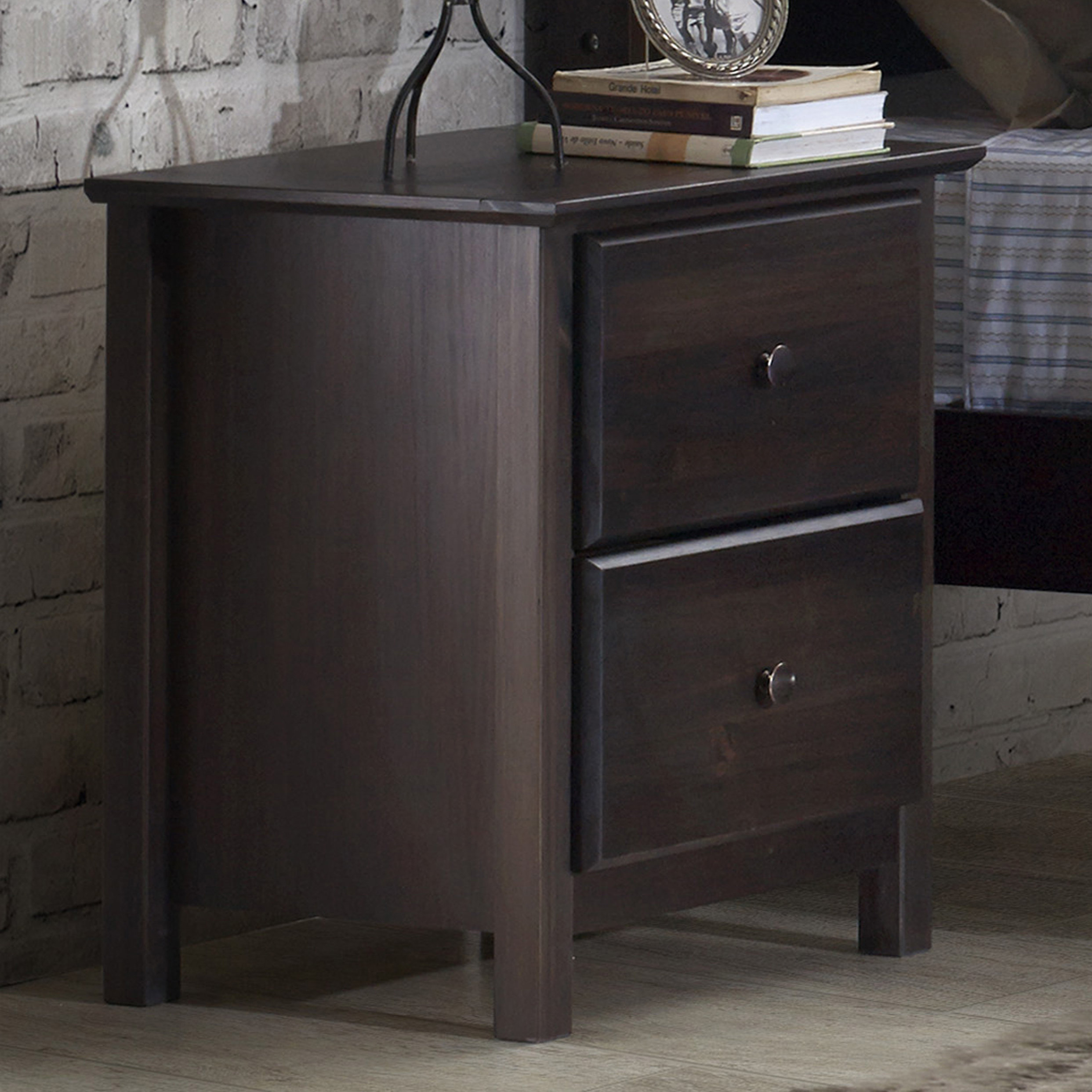 Grain Wood Furniture Shaker 2 Drawer Nightstand Reviews Wayfair