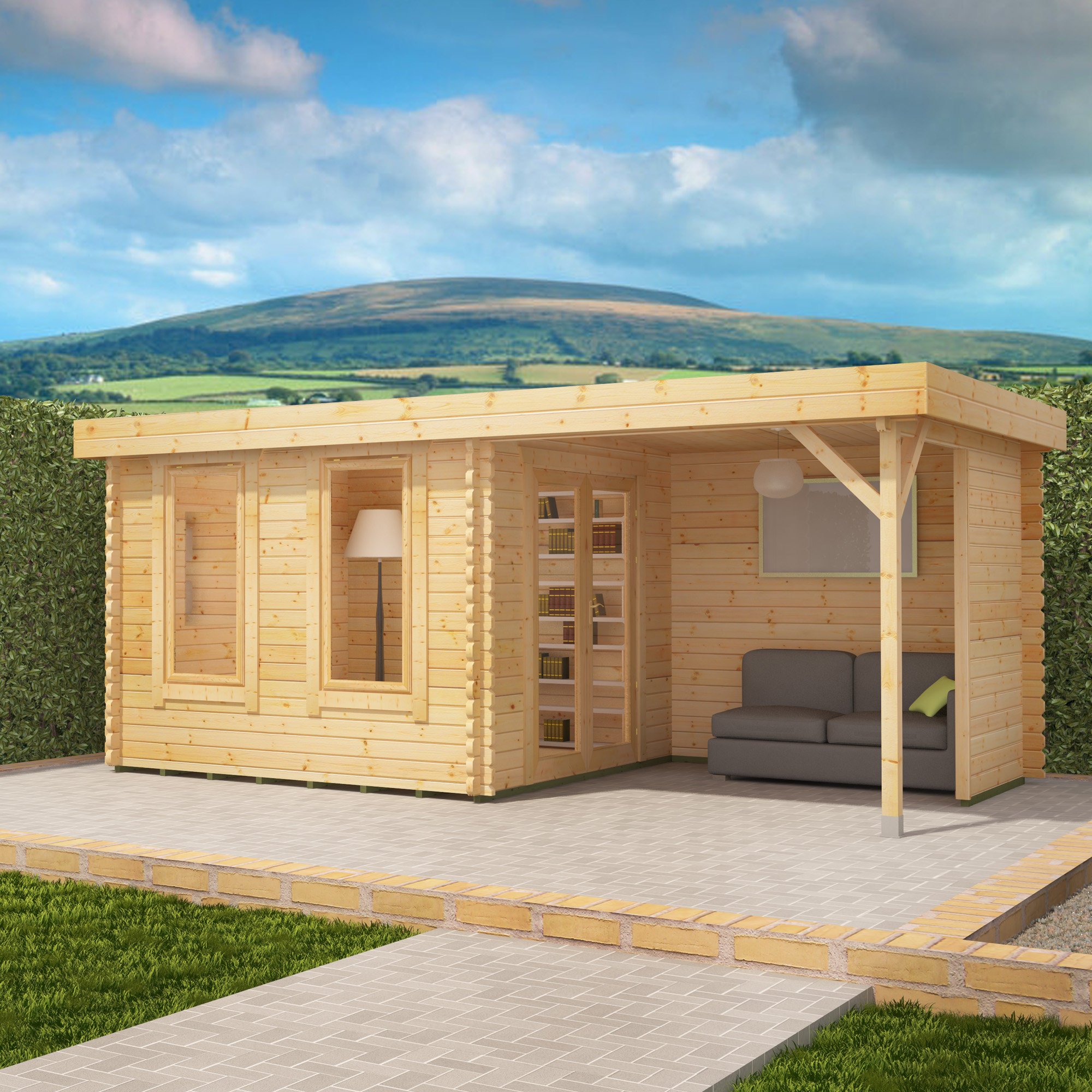Tiger Sheds Lakra 16 X 12 Ft Tongue And Groove Log Cabin