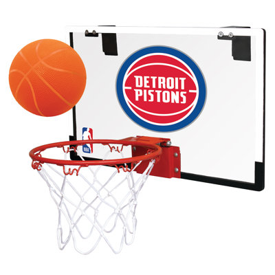 NBA Game on Basketball Hoop Set Rawlings NBA Team Detroit Pistons