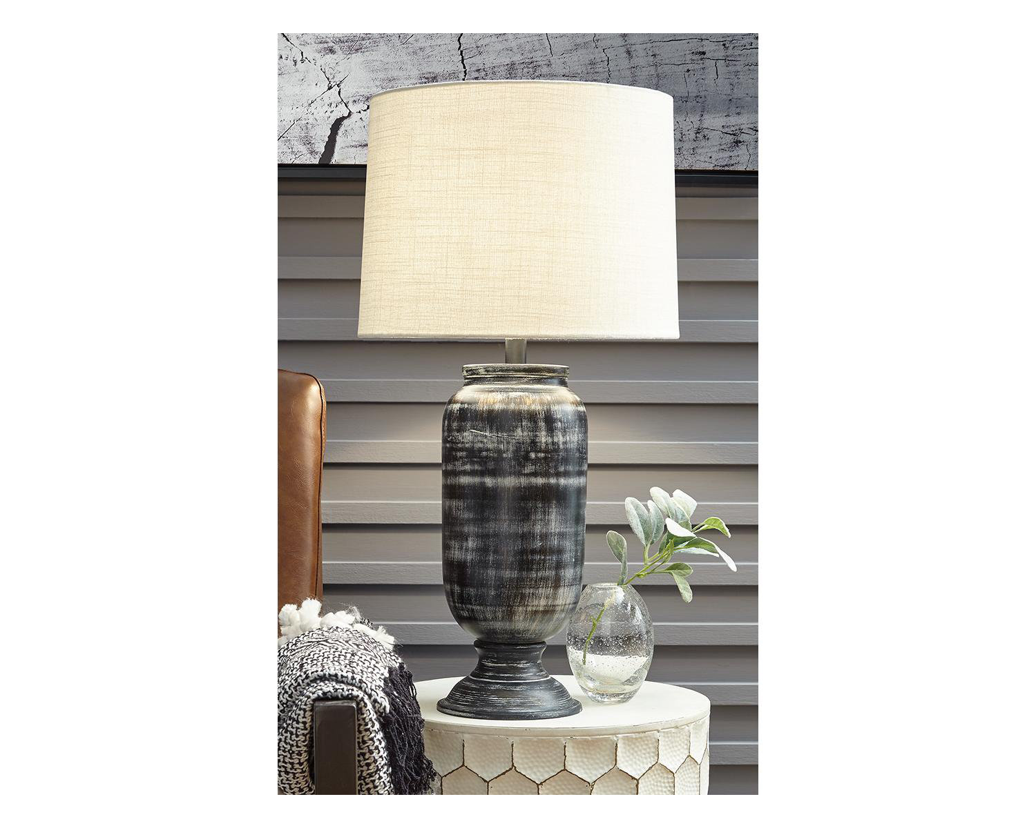 oak bedside lamp