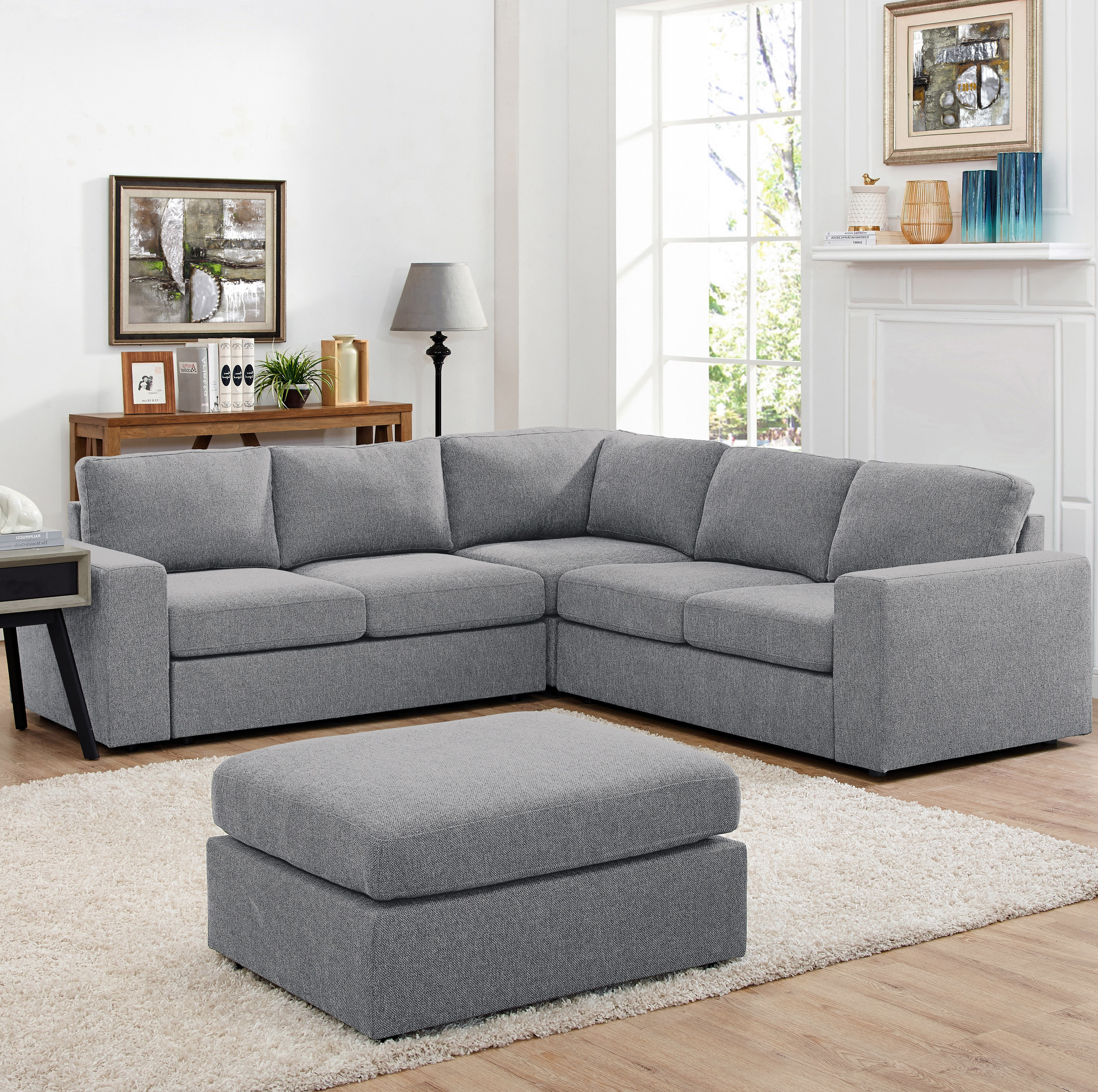 Ivy Bronx Angelia Reversible Sectional With Ottoman Reviews