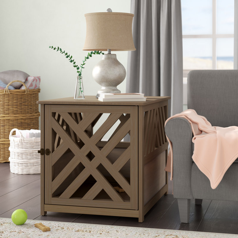 dog crate nightstand