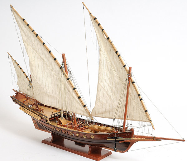 Old Modern Handicrafts Xebec Sailing Model Ship & Reviews ...