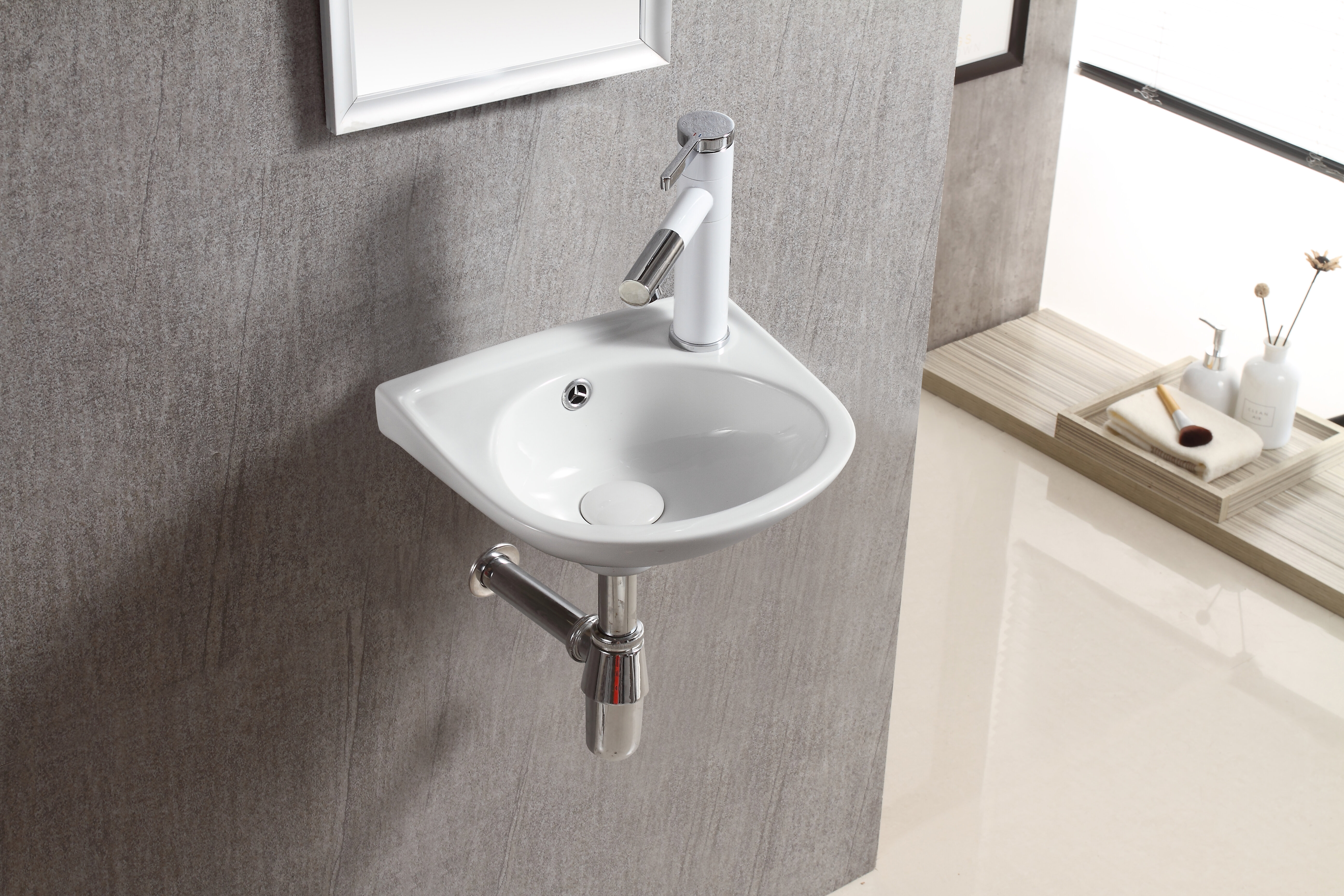 Elanti Oval Wall Mount Bathroom Sink With Overflow Wayfair
